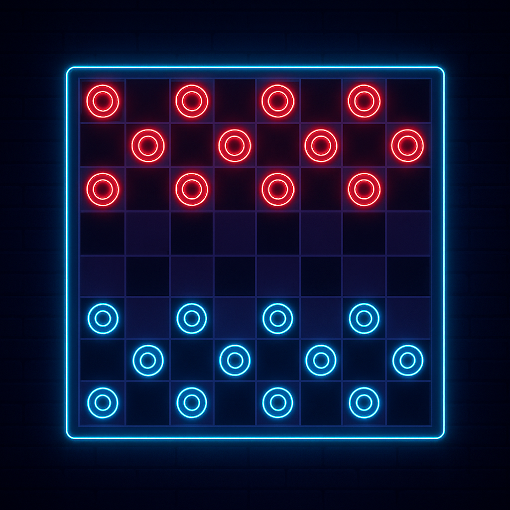 Checkers unblocked game – strategy board game against AI or friend